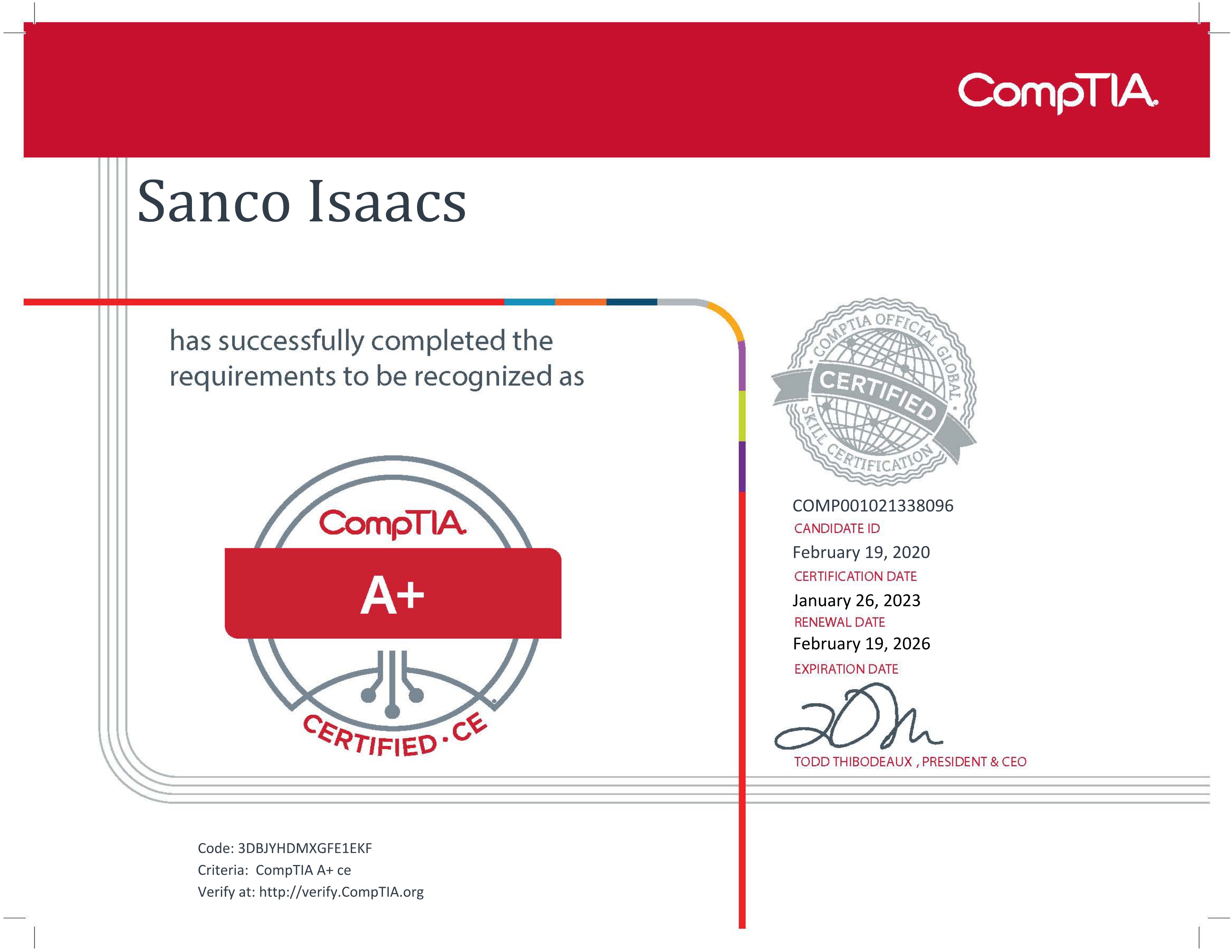 CompTIA A+